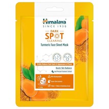 Himalaya Dark Spot Clearing Turmeric Face Sheet Face Sheet Mask 1 Pack Free Ship - $10.85