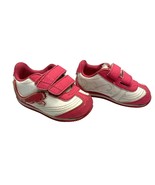 Puma Girls Infant Baby Size 4 pink White Leahter White Sneaker Shoes Hoo... - £11.66 GBP