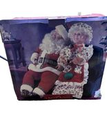 Grandeur Noel Santa And Mrs. Claus Animated Musical Figurine Tested/Work... - $80.00