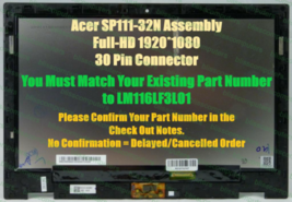 Acer Spin 1 SP111-32N N17H2 Touch LCD screen Assembly 6M.GRMN8.001 Bezel - $168.30