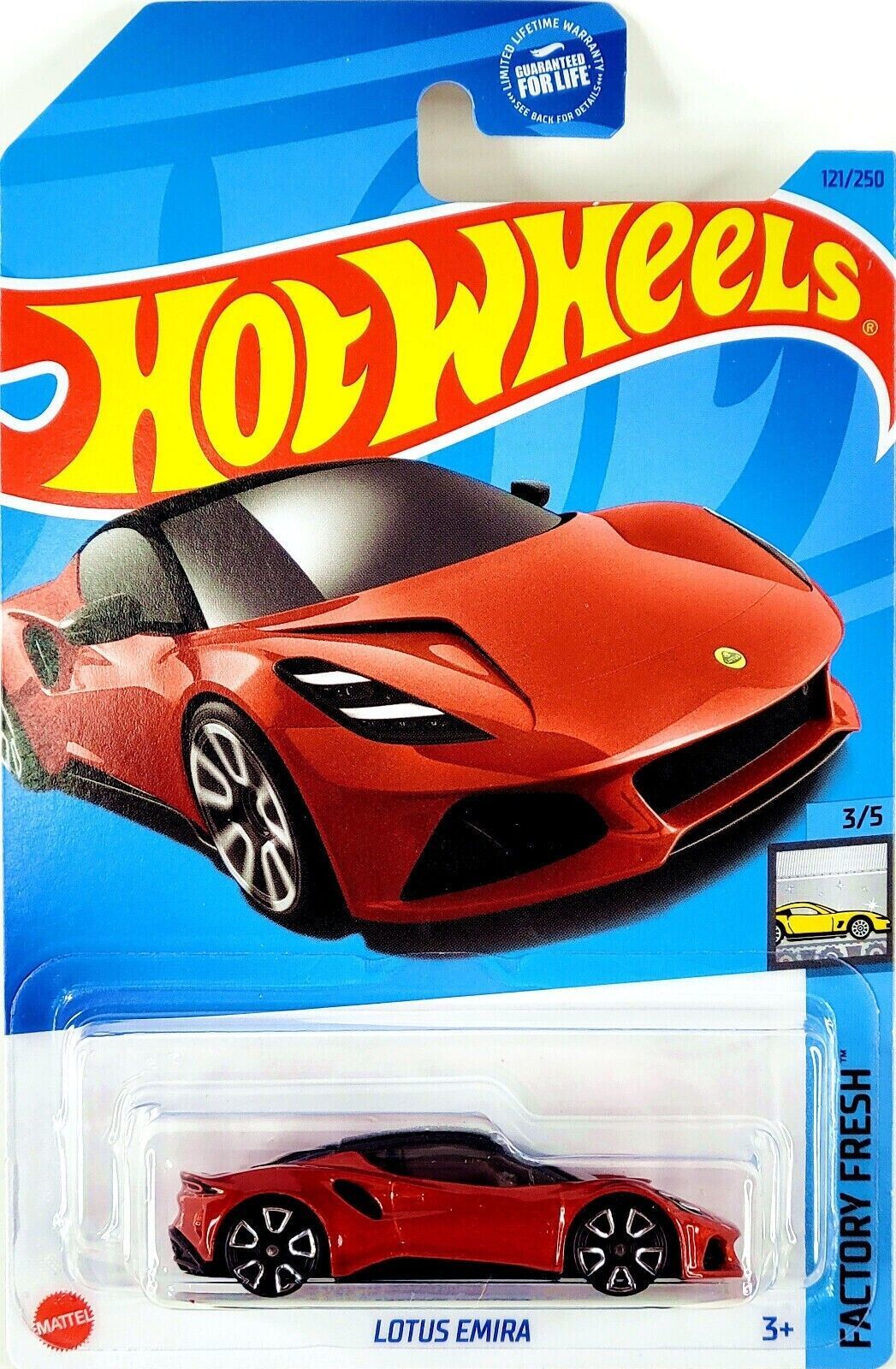 Hot Wheels Lotus Emira Red #121 2023 Factory Fresh NEW Sealed Diecast Metal Lics Item image 2