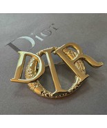 Christian Dior Vintage 90&#39;s Letters Monogram 6cm Pin Brooch - $4,528.06 MXN