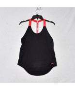 Nike Dri Fit Women&#39;s Loose Fit Workout Top Black &amp; Red Size XS Gym Shirt - $18.94