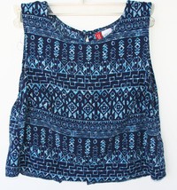 DIVIDED by H&amp;M Navy Crop Sleeveless Top &amp; Shorts US size 2 Women&#39;s Junior EUC - £11.86 GBP