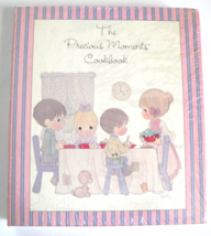 Precious Moments Cookbook Pink Blue Striped Spiral Book Vtg 1980s   Sealed Copy - £15.78 GBP