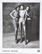 The Pointer Sisters Signed Photo x3 - Ruth Pointer, Anita Pointer&amp; Bonnie Pointe - £223.02 GBP