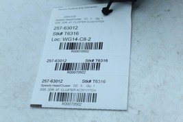 Speedometer Cluster MPH 2 Door Coupe Fits 04 INFINITI G35 70502 image 2