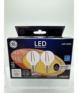 GE 40w/4.5W 24535 Candelabra Base G16 Clear Dimmable LED Bulb Soft White... - $94.98 MXN