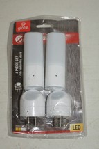OTA- (JJ) 4pc Globe Electric LED Night Light Cylinder &amp; 360 Directional - £10.05 GBP