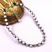 Natural Kunzite 8x8 mm Beads Adjustable Thread Necklace ATN-31 - £20.88 GBP