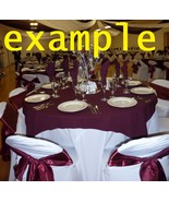 60&quot; x 60&quot; Square Burgandy Overlay Tablecloth Lot of 30  ~ ranjacuj - $3,390.02 MXN