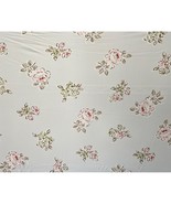 Fabric Piece Stretch Knit Light Blue Pink Flowers 45&quot; x 1.83 yards - £14.18 GBP