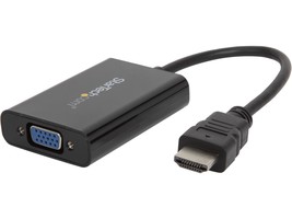 StarTech.com HD2VGAA2 HDMI to VGA Video Adapter Converter with Audio for Desktop - £68.41 GBP