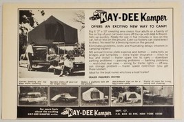 1968 Print Ad Kay-Dee Kamper Tent Camping Trailers &amp; Car Top Rye,New York - £7.75 GBP