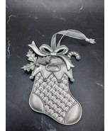 Hallmark Pewter Christmas Stocking Christmas Ornament 2017 - $7.99