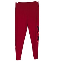 LuLaRoe Red Leggings with Hearts XOXO One Size Stretchy  (Small Flaw) - $15.84
