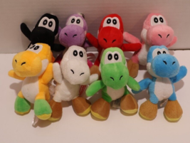 Super Mario Nintendo Official Licensed Yoshi Keychain Plush Japan 5 in. Lot of 8 - £46.69 GBP