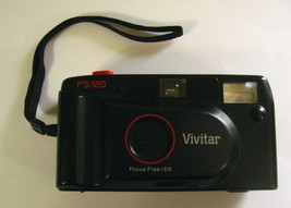 Vivitar PS:120 Focus Free 35mm  Film Camera with strap - $11.65