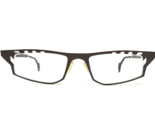 THEO Eyeglasses Frames ambiorix 403 Brown Semi Rim Modernist MCM 48-18-140 - £259.35 GBP