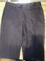 Berle Dress Pants Size 35 Unfinished Navy Blue Wool Blend. Raw Hem. T - $29.69