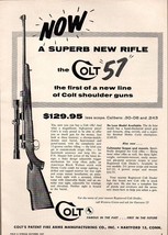1957 Print Ad Colt 57 Bolt Action Rifles Hartford,CT - $9.28