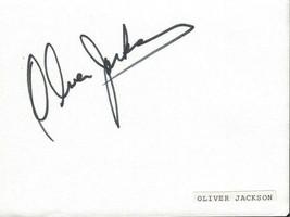 Oliver Jackson Signed Vintage Album Page - £23.79 GBP