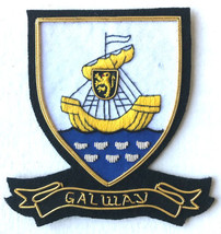 Hand Embroidered Irish County - Galway - Collectors Heritage Item To Buy Cp Made - £17.79 GBP