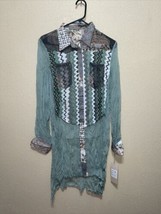 VINTAGE by Jack and Jinger  SHIRT TUNIC BLOUSE SZ L NEW - £43.23 GBP