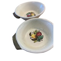 Poppy Trail Metlox Provincial Green Handled Bowl Fruit Center 8 in &amp; 9 i... - $19.79