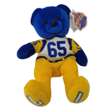 1999 Pigskin Team Bears Plush Tom Mack 65 NFL Los Angeles Rams Football New NWT - £10.75 GBP