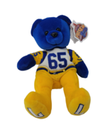 1999 Pigskin Team Bears Plush Tom Mack 65 NFL Los Angeles Rams Football ... - £10.62 GBP