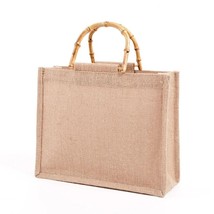 Jute Tote Bags Burlap Bag with Soft Handle for Women Shopping Handbag Bridesmaid - £123.82 GBP