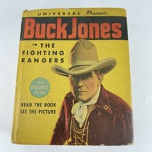 Buck Jones in The Fighting Rangers Vintage Big Little Book Movie Tie In ... - $14.65