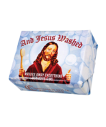And Jesus Washed Soap Bar - Almond Cocoa Butter Scent - Guest Soap Mini - £3.15 GBP
