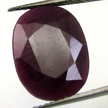 TOP LUSTER 13.9CT NATURAL UNTREATED RUBY (MANIK) OVAL FACETED RASHI SUN ... - £35.11 GBP