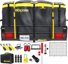 Mockins 60&quot;X24&quot;X14&quot; High Rail Folding Trailer Hitch Cargo Carrier Hitch Mount - £339.08 GBP