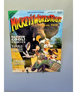Disney Mickey's World Tour 1992 Commemorative Magazine w/ Poster - $3.99