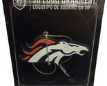 NFL Denver Broncos 3D Logo Sapin de Noël Ornement Neuf En Paquet - $12.77