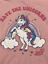 Nickelodeon Jo Jo Siwa Girls Medium 7/8 Save The Unicorns Short Sleeve Long Top - £14.84 GBP