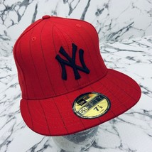 New Era Cap MLB NY Yankees Red | Black Pinstripes 59FIFTY - $59.00