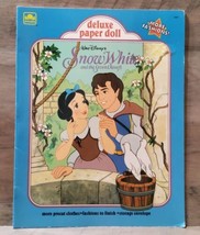 Golden Book Disney 1991 Snow White and the Seven Dwarfs Deluxe Paper Dol... - £18.28 GBP