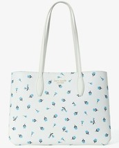 NWB Kate Spade All Day Dainty Bloom Large Tote Floral White PXR00389 Gift Bag FS - £102.40 GBP