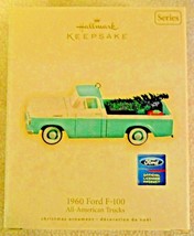 Hallmark 2008 Ornament 1960 Ford F-100 w/ Christmas Tree All American Trucks - £22.05 GBP