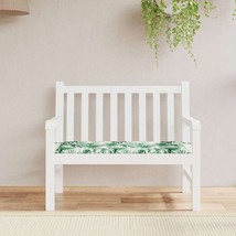 vidaXL Patio Bench Cushion Leaf Pattern 47.2x19.7x1.6&quot; Oxford Fabric - $79.18
