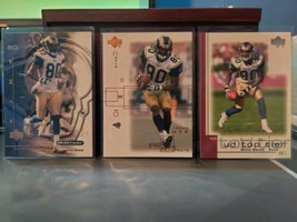 2001 Upper Deck Isaac Bruce Pros &amp; Prospects, Ovation, Top Tier Lot of 3  Rams - £1.59 GBP