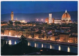 Italy Postcard Firenze Florence Night View - £3.17 GBP