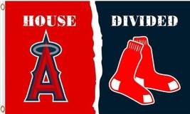 Los Angeles Angels of Anaheim and Boston Red Sox Divided Flag 3x5ft - £12.57 GBP