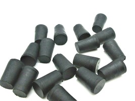 #00 Solid Rubber Stoppers  Lab Tapered Plug Corks  Fits 13/32&quot; to 19/32&quot; ID - £10.15 GBP+