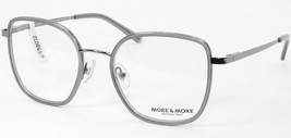 More &amp; More 50587 280 Silver /Smoke Grey Rare Eyeglasses 51-20-140mm Germany - £78.09 GBP