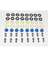 Ford 5.0 Fuel Injector Service kit O’rings Pintle Caps Filters Mustang C... - $28.46 CAD